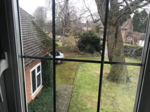 Sutton Coldfield house clearance. View of garden from inside home