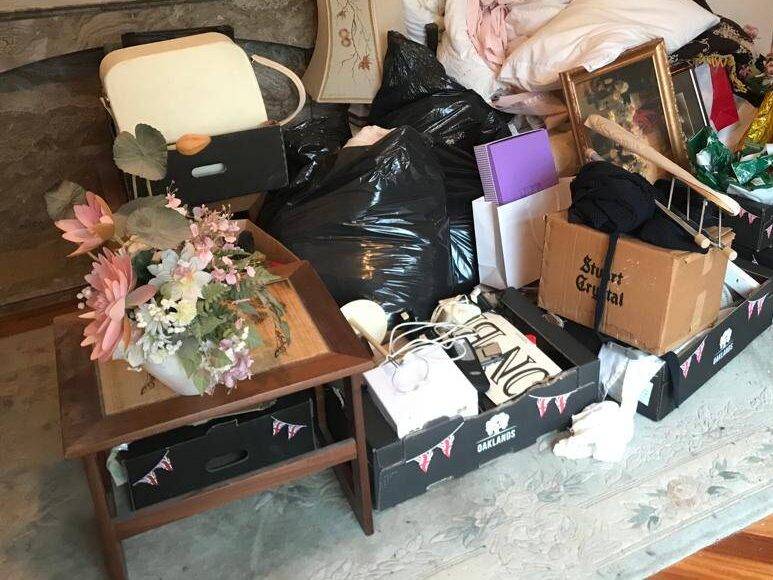 Loft clearance services in Lichfield. Items removed from loft area boxed in lounge for recycling.  House Clearance. House clearance and bereavement clearance services in Lichfield and Staffordshire area. 